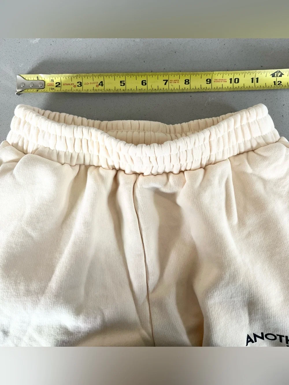 Another Version Matching Tracksuit Lounge Set Cream Beige Hoodie Sweatpants SZ S